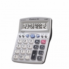 齐心计算器C-637 语音 银色 5个/盒