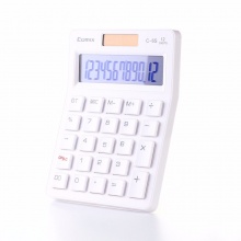 齐心计算器C-6S 小台 苹果系列时尚办公 蓝色 5个/盒