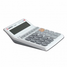齐心计算器C-858  舒视语音王 白色 5个/盒