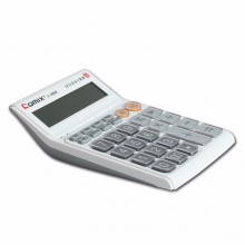 齐心计算器C-868  舒视语音王 白色 5个/盒