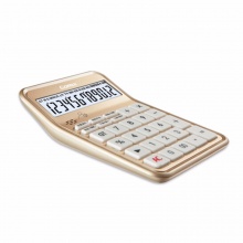 齐心计算器C-89 爱尚语音  土豪金色 10个/盒