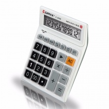 齐心计算器C-898 舒视语音王 白色 5个/盒
