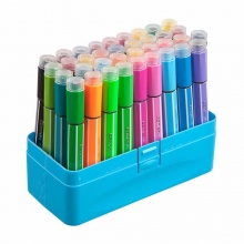 齐心带印章水彩笔OP1004-24 24色 1.5mm  盒装