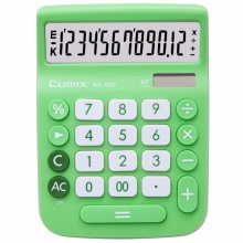 齐心计算器KA-1253 时尚办公 配色 5个/盒  颜色随机