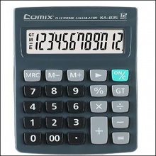 齐心计算器KA-835 经济办公 卡装 黑色 5个/盒