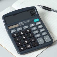 齐心计算器KA-837 超省钱 卡装 黑色 5个/盒