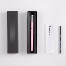 齐心爱俪丝水晶宝珠笔RP6204 0.5mm壳粉/金/灰/白 1套/盒
