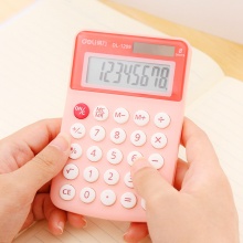 得力计算器1209 桌面型 蓝色/红色/绿色 120ｘ78ｘ19mm 20个/盒
