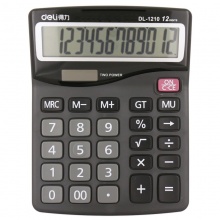 得力计算器1210A 桌面型 黑色 160×122×36mm 20个/盒