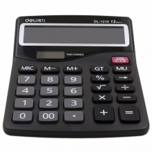 得力计算器1210A 桌面型 黑色 160×122×36mm 20个/盒