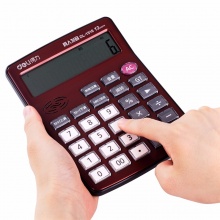 得力计算器1516 语音型 棕色 173×132×45mm 20个/盒