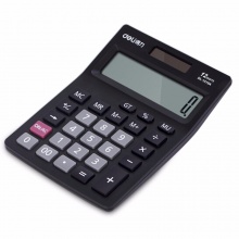 得力计算器1519A 桌面型 黑色 146ｘ103ｘ32mm 20个/盒