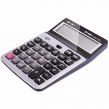 得力计算器1530 语音型 深灰色 176ｘ130ｘ39.6mm 10个/盒