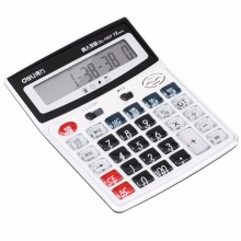 得力计算器1537A 桌面型 银色 173ｘ140ｘ49mm 20个/盒
