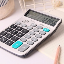 得力计算器1550A 语音型 银色 154ｘ120ｘ38mm  20个/盒