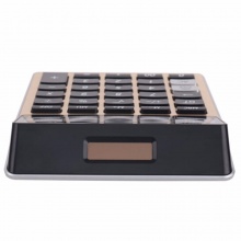 得力计算器1575A 桌面型 金色 176.5ｘ128ｘ29.5mm 20个/盒