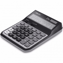 得力计算器1581 桌面型 蓝灰色 201.5ｘ160ｘ44.5mm 10个/盒