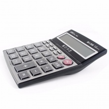 得力计算器1595 语音型 黑灰色 200×148×56mm 10个/盒