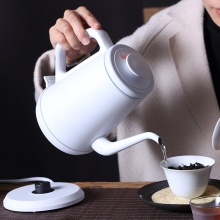北欧欧慕 NSH1810 nathome电热水壶 1L 白色不锈钢
