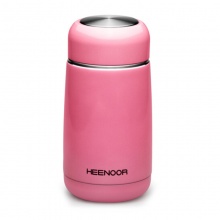 希诺不锈钢双层真空保温杯XN-5633 270ml,粉红