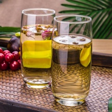 Ocean进口透明耐热艾弗利直身玻璃杯370ml六只套装