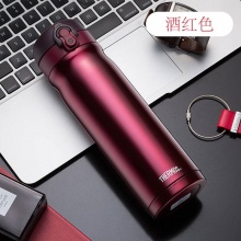 膳魔师 JMY-503 304不锈钢双层真空保温杯 白色/蜜桃粉/薄荷绿/亮黑色/酒红色/哑光黑 500mL