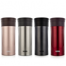 膳魔师高真空不锈钢经典大口径保温保冷杯TCMA-400 400ml 黑色/红色/不锈钢色/棕色