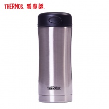 膳魔师 JCG-400 304不锈钢真空保温易握杯 不锈钢色 400mL
