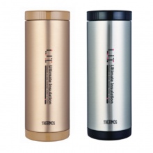 膳魔师 CMC-401 高真空不锈钢隔层保温杯 不锈钢色/金色 400mL