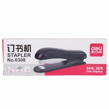 得力订书机0308 12# 25张 混色随机 12个/盒