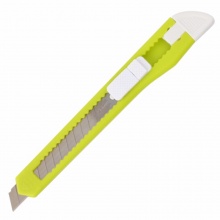 齐心小号塑胶壳炫彩美工刀B2825 9mm 颜色随机 48把/盒