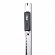 得力小号金属美工刀2034 9mm 24把/盒 不锈钢拉丝