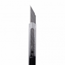 得力小号金属美工刀2034 9mm 24把/盒 不锈钢拉丝