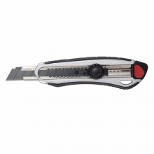 齐心锌合金美工刀B2839 18mm 12把/盒 银灰色