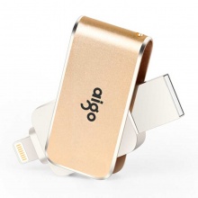 爱国者 优盘\U盘U360 32G 苹果手机双用 USB3.0  旋转 金色