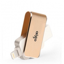 爱国者 优盘\U盘U360 64G 苹果手机双用 USB3.0  旋转 金色