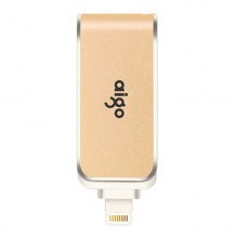 爱国者 优盘\U盘U360 128G 苹果手机双用 USB3.0  旋转 金色