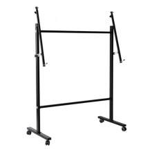 得力可调式白板架7830 120-240cm (黑)