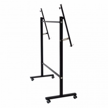 得力可调式白板架7830 120-240cm (黑)
