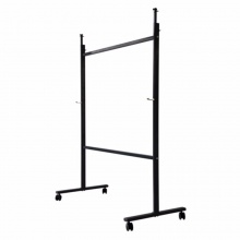 得力双杠白板架7870 120-250cm (黑)(付)
