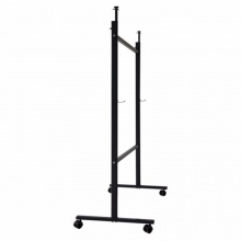 得力双杠白板架7870 120-250cm (黑)(付)