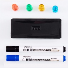 得力磁性玻璃白板8740 1000*1500mm钢化玻璃(白色)