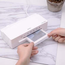 得力A6照片塑封机2897冷热双模(白)