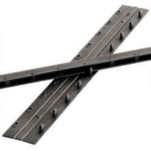 得力3825 10孔装订夹条300*5mm(黑/蓝色)(100支/盒)