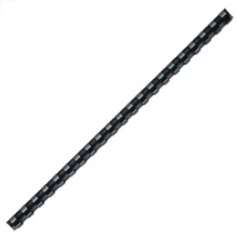 得力装订胶圈3834 21孔8mm(黑)(100支/盒)