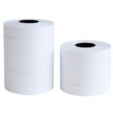 得力标价纸3209 23×16mm×700张/卷(白)(10卷/筒)适用于得力7505标价机及大部分双排标价机