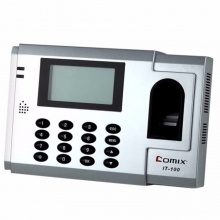 齐心指纹考勤机IT-100 指纹容量：1500枚；2、记录容量：50000条