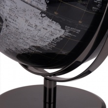 得力2162地球仪(蓝色/黑色)360°双轴旋转 直径25cm