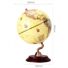 得力2216单轴地球仪φ20cm(黄色)