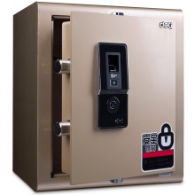 得力指纹保险箱4022(金色)H450*W380*D340mm 保险柜/保密柜/保险箱